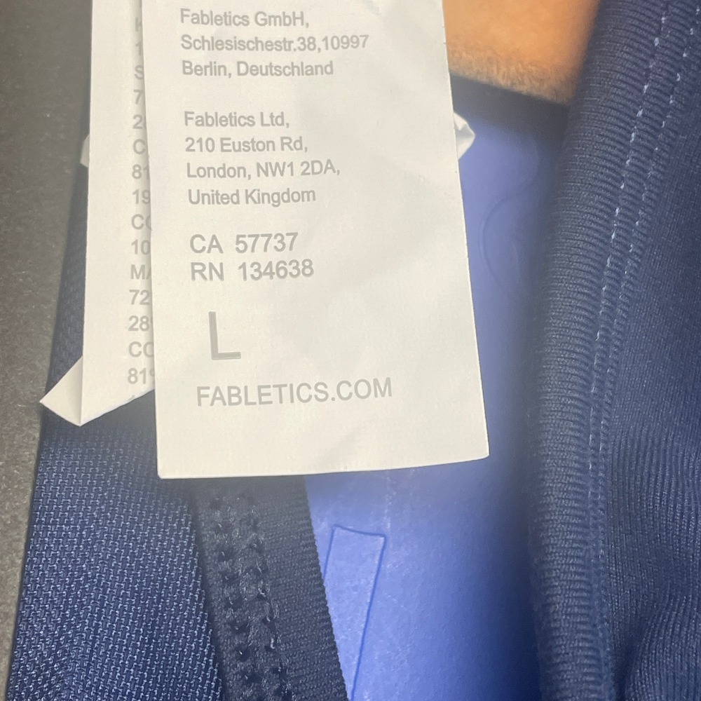Fabletics Dress Womens Large Blue Pleated Tennis Racerback Tank Athleisure NWT - Picture 8 of 9